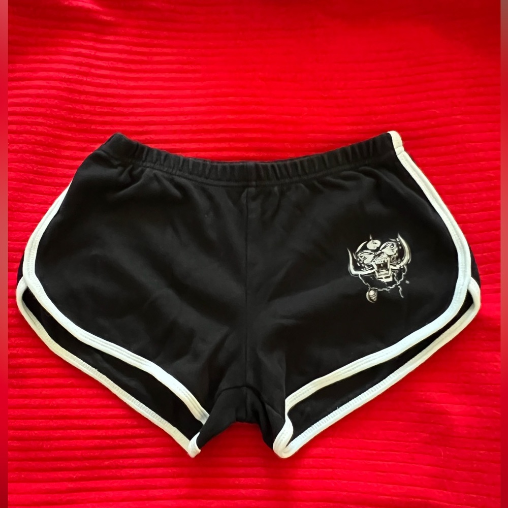 American Apparel Motörhead jogger booty shorts size Medium